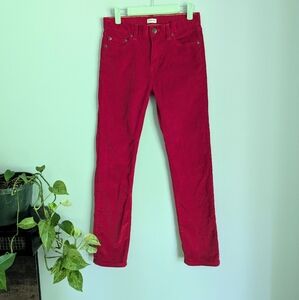 Crewcuts J.Crew Boys Size 12 Slim Flex Corduroy Pants Red Dressy